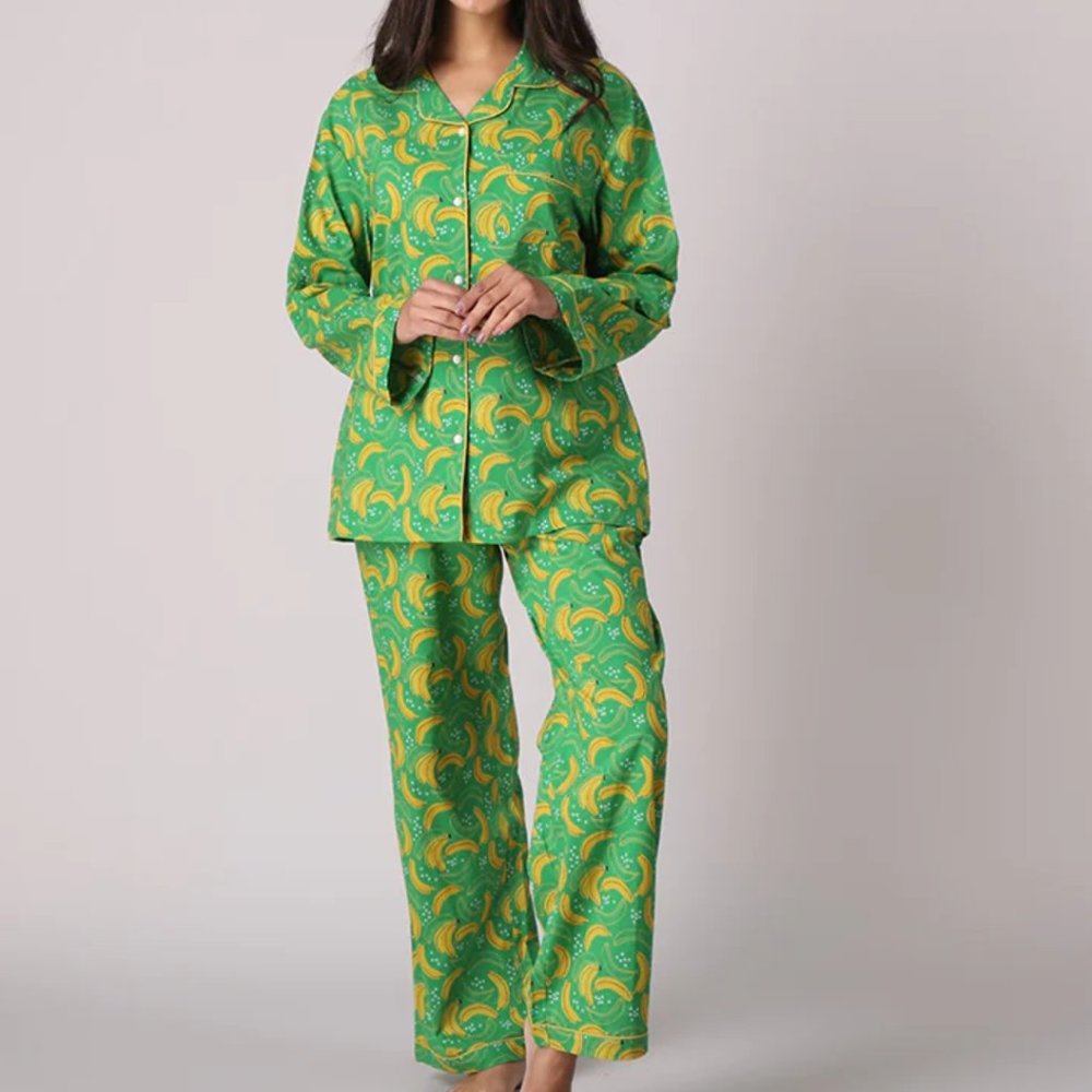 BRAND NEW MAHOGANY BANANA PRINT PAJAMA SET SIZE SMALL